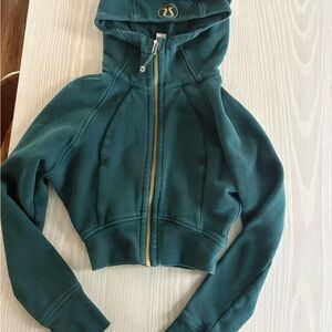 Lululemon Scuba Full Zip Forest Green Hoodie